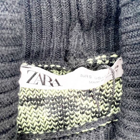 NEW ZARA Bloggers Fave Mixed Animal Print Turtleneck Sweater S - Picture 6 of 8